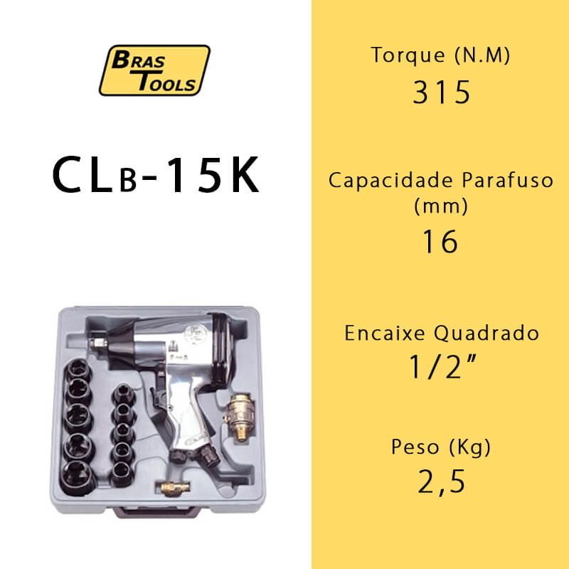 Chave de Impacto Pneumática CLB-15K