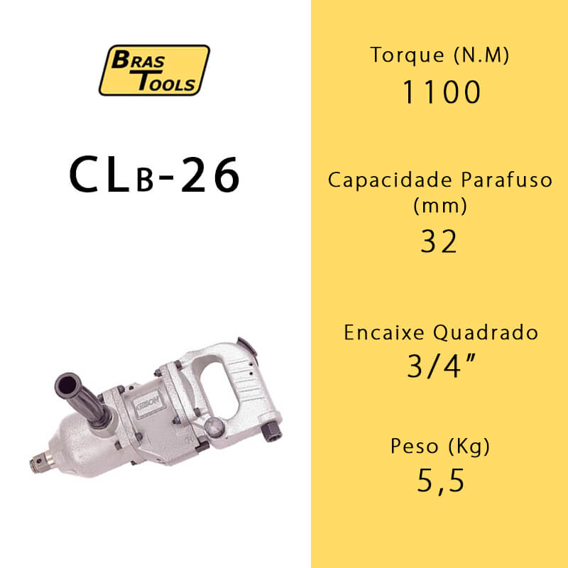 Chave de Impacto Pneumática CLB-26