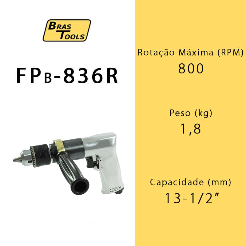 Furadeira Pneumática Reversível FPB-836R