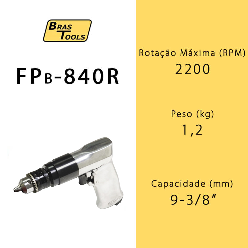 Furadeira Pneumática Reversível FPB-840R