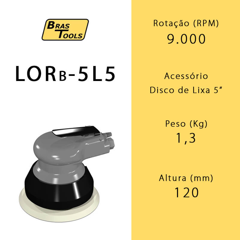 Lixadeira Orbital LORB-5L5
