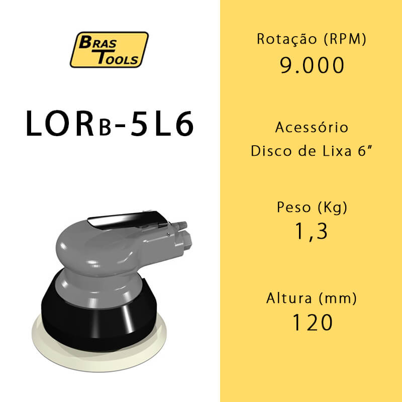Lixadeira Orbital LORB-5L6