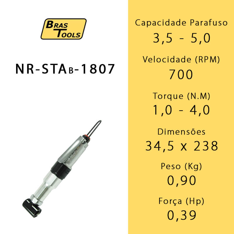 Parafusadeira Angular de Parada Automática NR-STAB-1807