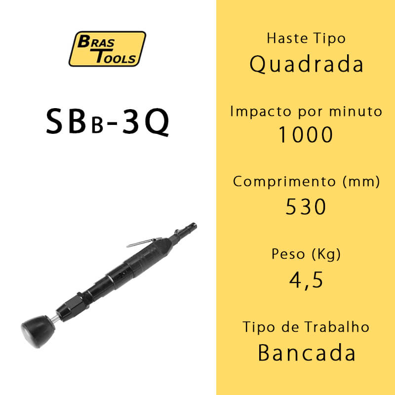 Socador Pneumático de Bancada SBB-3Q